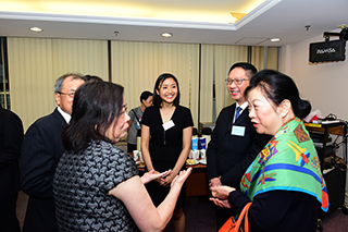 Mingling of guests