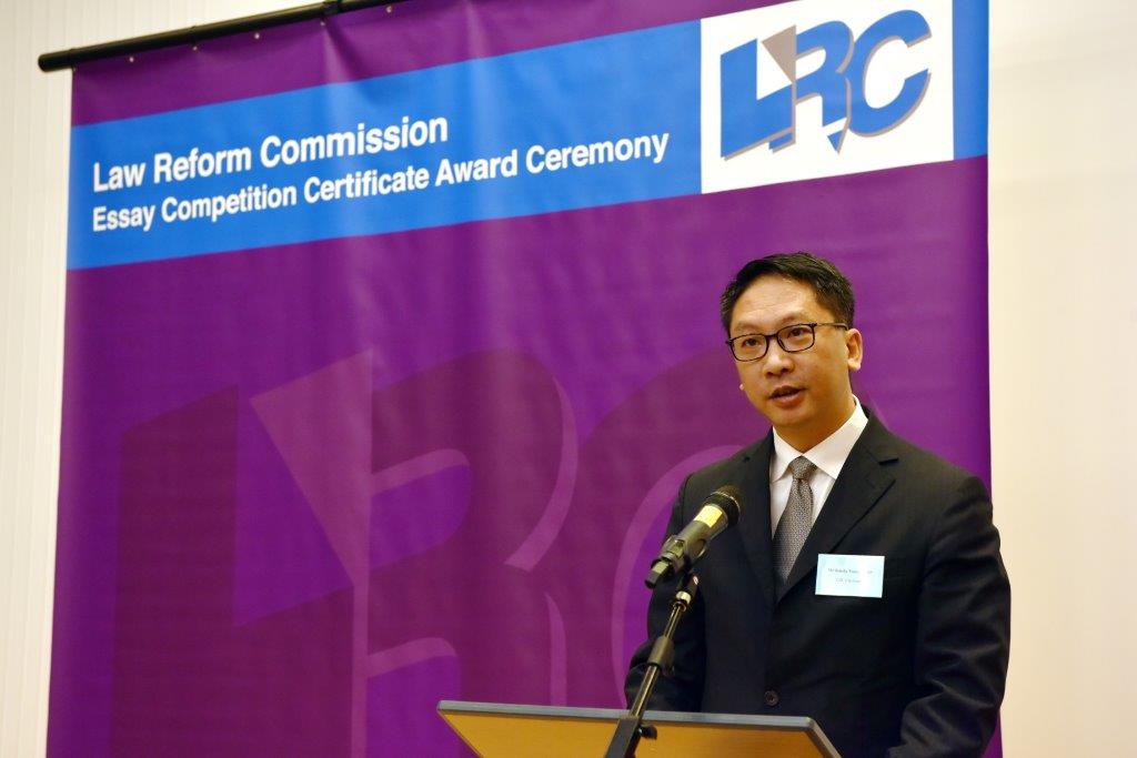 Mr Rimsky Yuen, SC, LRC Chairman delivered welcome address
